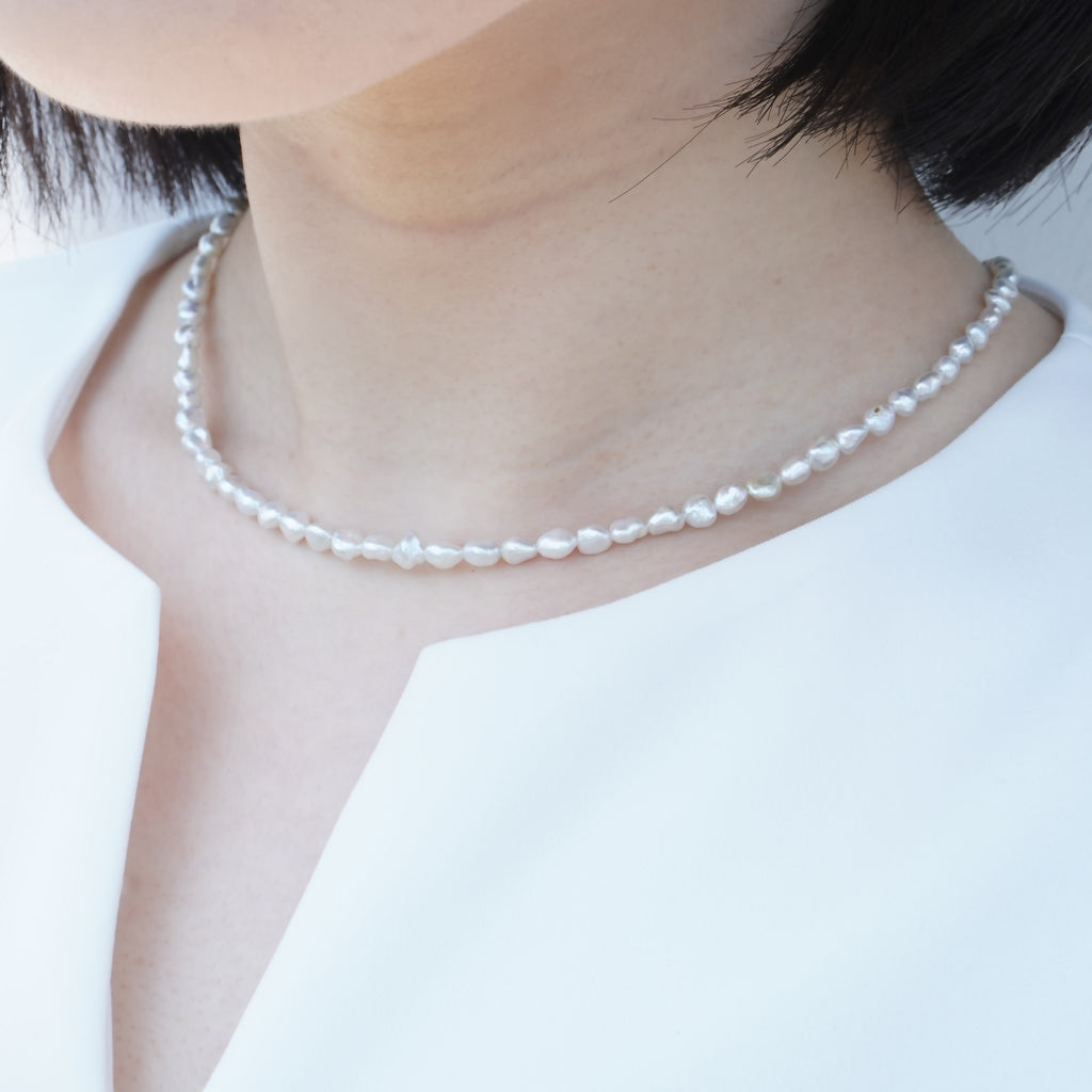 Akoya keshi pearl necklace – Perle Fleur