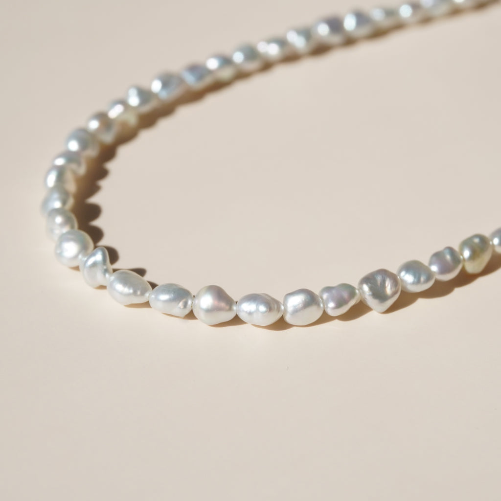 Akoya keshi pearl necklace – Perle Fleur