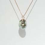 Petit fleur K18×Tahitian pearl