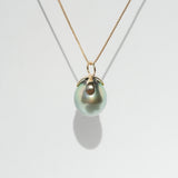 Petit fleur K18×Tahitian pearl