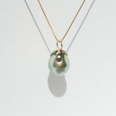 Petit fleur K18×Tahitian pearl