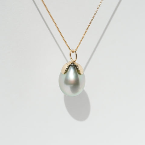 Petit fleur K18×Tahitian pearl