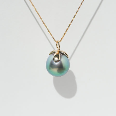 Petit fleur K18×Tahitian pearl
