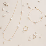 Keshi Station necklace K18YG