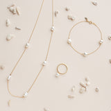 Keshi Station necklace K18YG