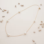 Keshi Station necklace K18YG