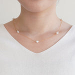 Keshi Station necklace K18YG