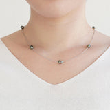 Keshi Station necklace K18WG