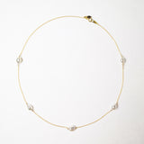 Keshi Station necklace K18YG